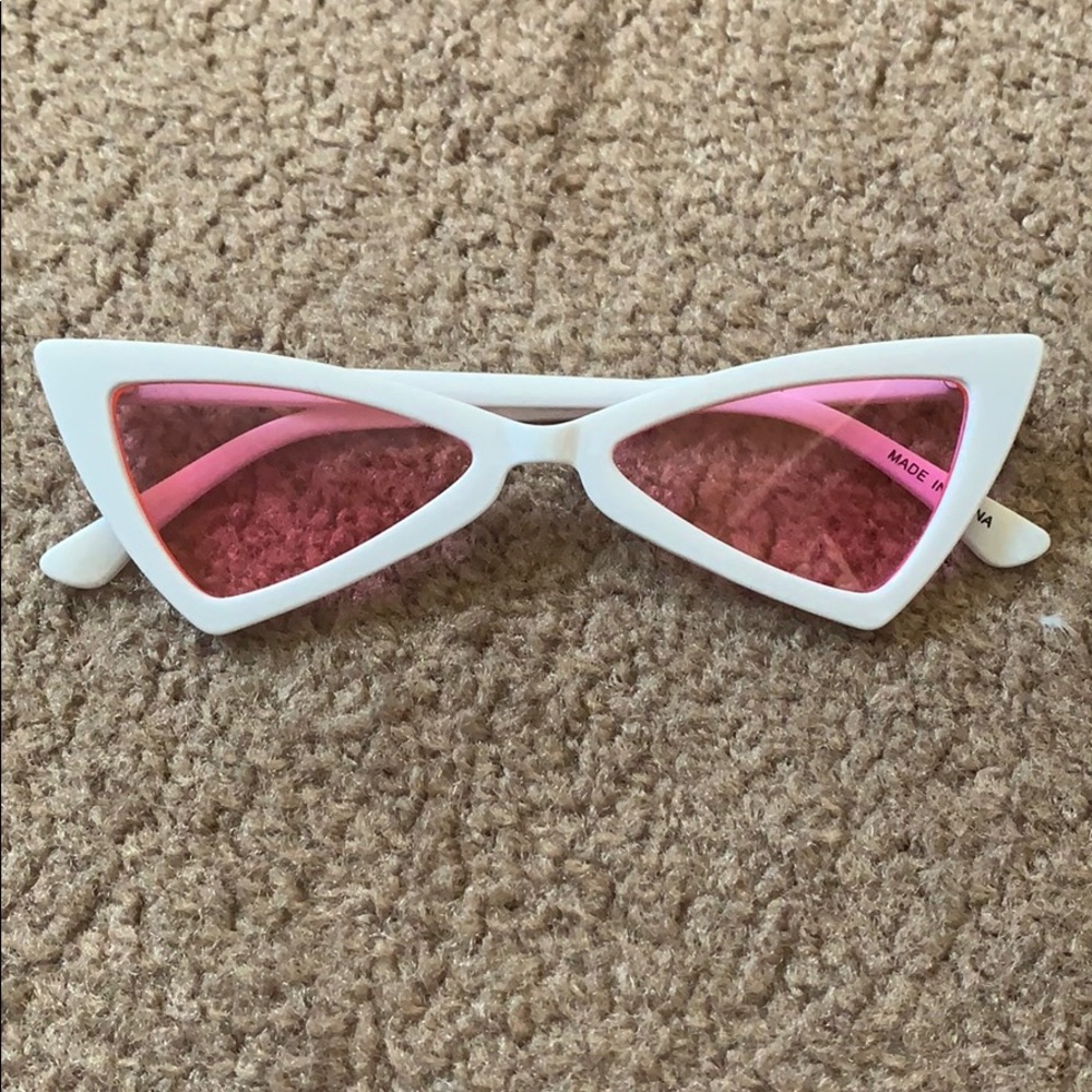 Pink and white sunnies